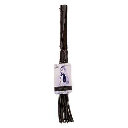 Calexotics Nocturnal Black Leather Flogger – Accessorio per il benessere sensibile per l'esplorazione personale