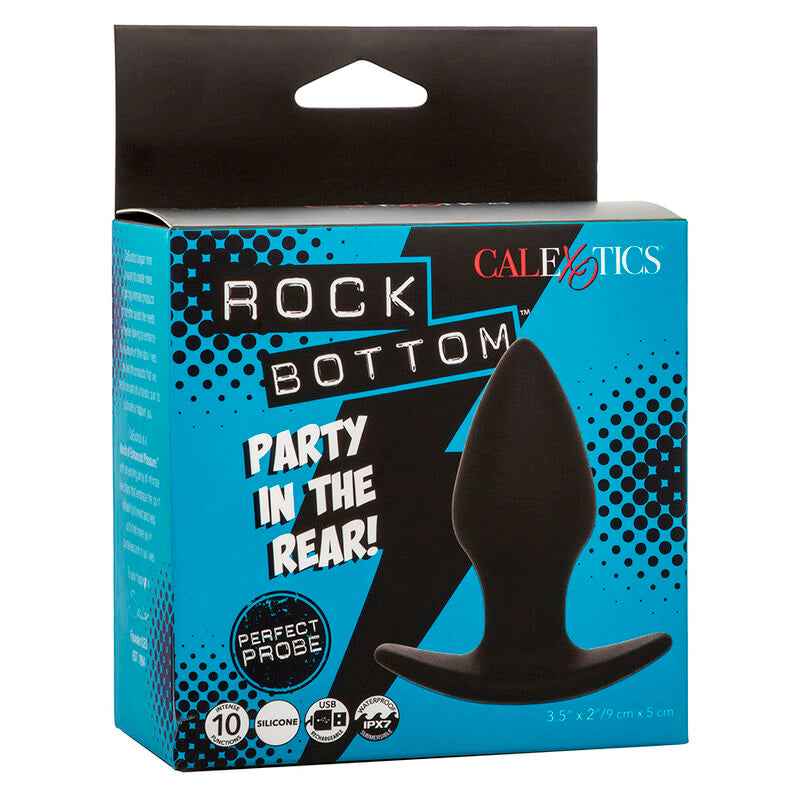 CalExotics Rock Bottom Perfect Plug – Diseño Ergonómico Con 10 Funciones De Vibración