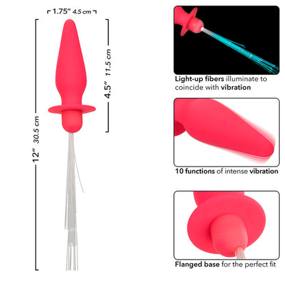 Comprar CALEXOTICS Southern Lights Light Up Plug – Juguete Anal Con 10 Vibraciones De Silicona Médica-Noxtic