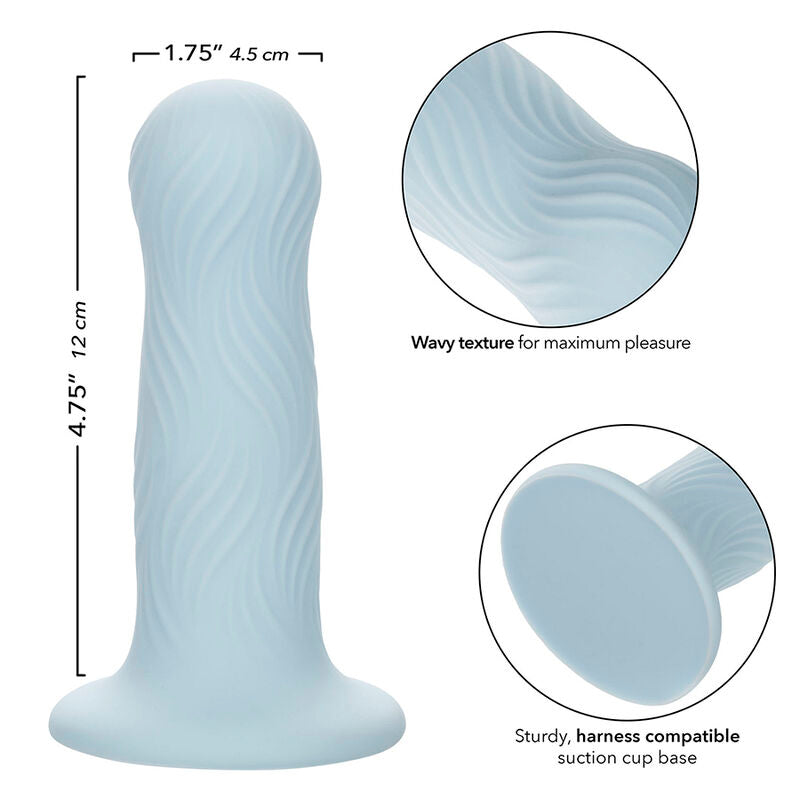 CALEXOTICS Wave Rider Plug Anal Espuma Azul – Diseño Ergonómico Para Placer Confortable