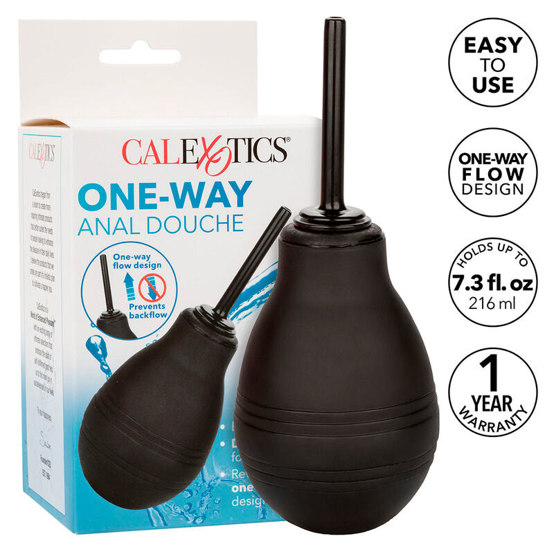 Comprar Calexotics One Way Ducha Anal Negra – Sistema De Válvula Unidireccional Para Higiene Eficiente-Noxtic