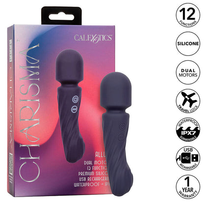 CALEXOTICS Charisma Allure – Masajeador Doble Motor Con Diseño Ergonómico Y 12 Funciones