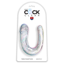 King Cock Double Trouble Doppio Dildo 33 cm Trasparente – Design Realistico per il Piacere Condiviso