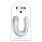 King Cock Double Trouble Doppio Dildo 33 cm Trasparente – Design Realistico per il Piacere Condiviso