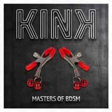 KINK Pinzas Para Pezones Rojas – Estimulación Sensorial Con Diseño Elegante