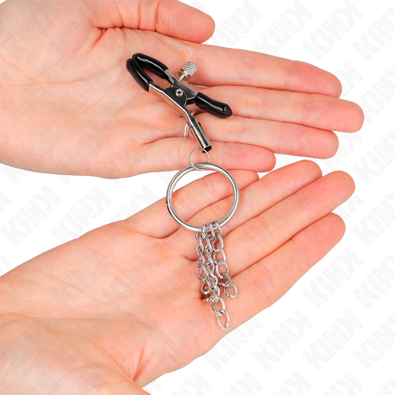 Morsetti per capezzoli KINK con anello: design elegante per la stimolazione sensoriale