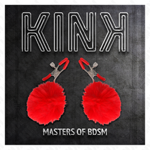 KINK Pinzas Para Pezones Con Pompón Rojo – Diseño Elegante Para Exploración Sensorial