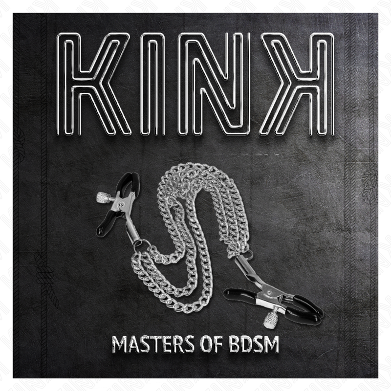 KINK - SILVER TRIPLE CHAIN ​​NIPPLE CLAMPS 20/23/28 CM