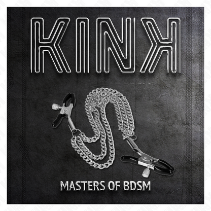 KINK - SILVER TRIPLE CHAIN ​​NIPPLE CLAMPS 20/23/28 CM