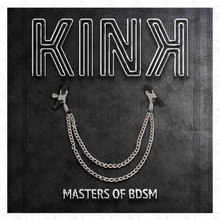 KINK - NIPPLE CLAMPS WITH THICK DOUBLE CHAIN ​​SILVER 20/23 CM