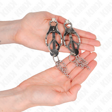 KINK - JAPANESE STYLE NIPPLE CLAMPS WITH SILVER CHAINS