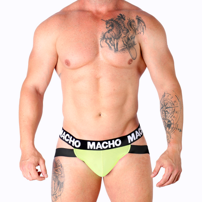 Macho MX28FA Jock Verde Fluor S – Diseño Confiable Para Libertad Y Comodidad Diaria