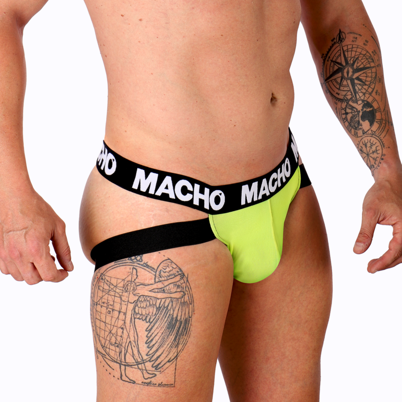 Macho MX28FA Jock Verde Fluor S – Diseño Confiable Para Libertad Y Comodidad Diaria