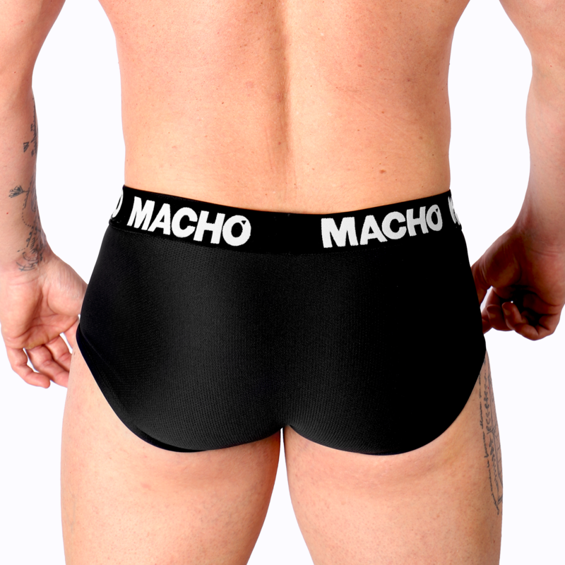 Macho MS30NG Slip Negro S – Ropa Íntima Elegante Con Diseño Confortable