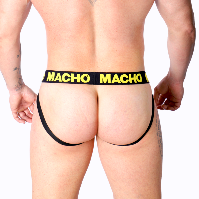 MACHO MX25A Jock Giallo Lycra S – Jock ergonomico dal design elegante