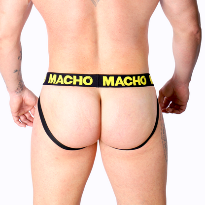 MACHO MX25A Jock Giallo Lycra S – Jock ergonomico dal design elegante