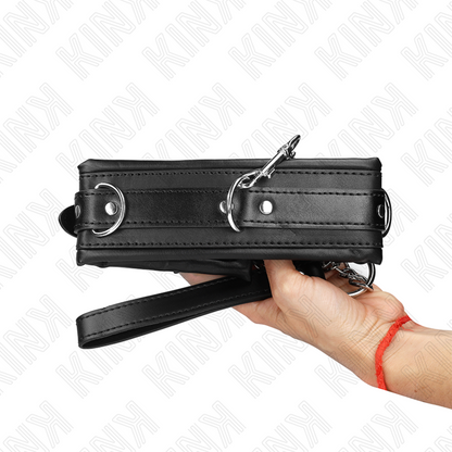 Collare KINK con guinzaglio regolabile 36,5-50 cm – Design elegante per un gioco di controllo e sicurezza