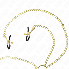 KINK - NIPPLE AND CLITORIS CLAMPS 4 ADJUSTABLE HOOKS GOLD