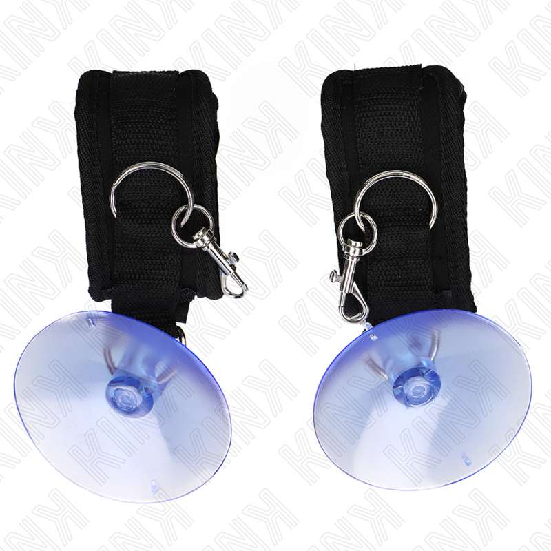 Braccialetti con ventosa neri KINK - Regolabili per comfort e stile durante le tue sessioni di gioco