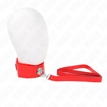 Comprar KINK Collar Con Correa Rojo – Diseño Elegante Con Tachuelas Plateadas Ajustable Para Comodidad Sensual-Noxtic