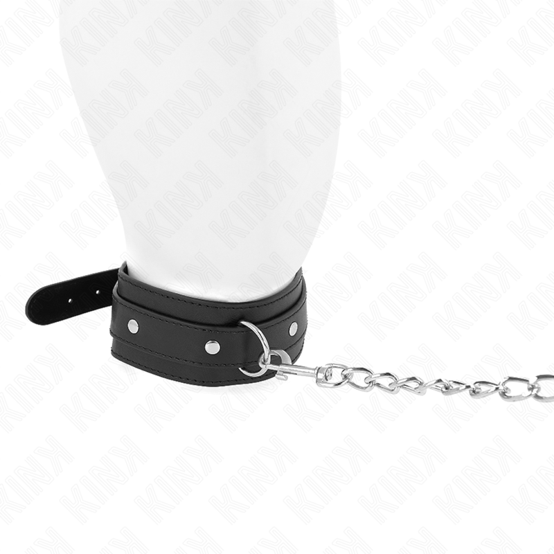 KINK - COLLAR WITH LEASH 65 CM 1 ADJUSTABLE RING 38-49 CM X 5 CM