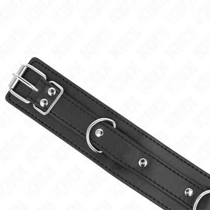 KINK - COLLAR WITH LEASH 65 CM 3 RINGS MODEL 1 ADJUSTABLE 38-49 CM X 5 CM