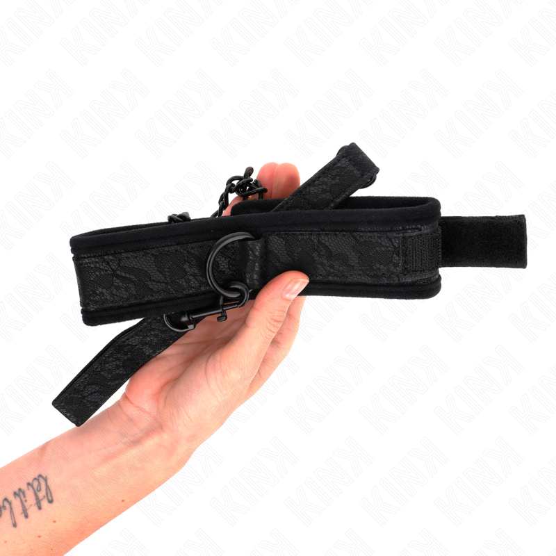 Collare KINK con guinzaglio da 77 cm modello base – regolabile per comfort e stile nel gioco di sottomissione