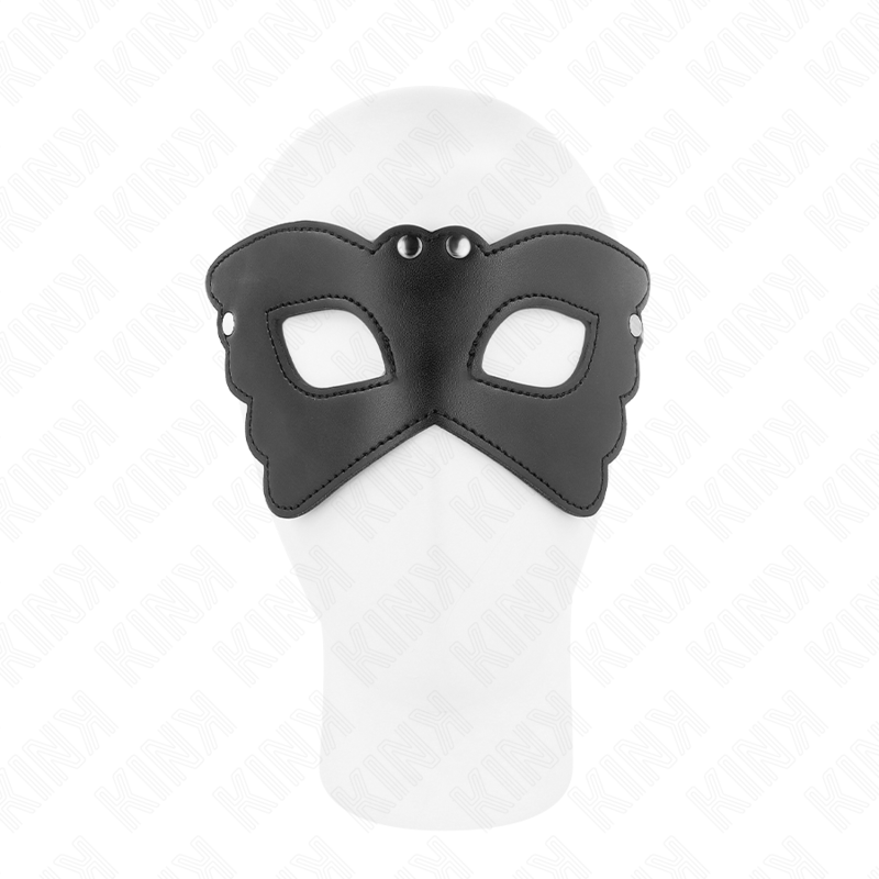 KINK - BUTTERFLY-SHAPED LEATHERETTE MASK 20 x 9 CM