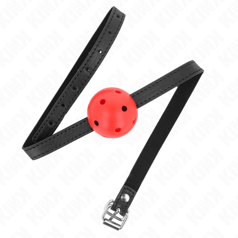 KINK Mordaza De Bola 4.5 Cm Transpirable Simplicity Roja – Diseño Confortable Para Experiencias Sensoriales