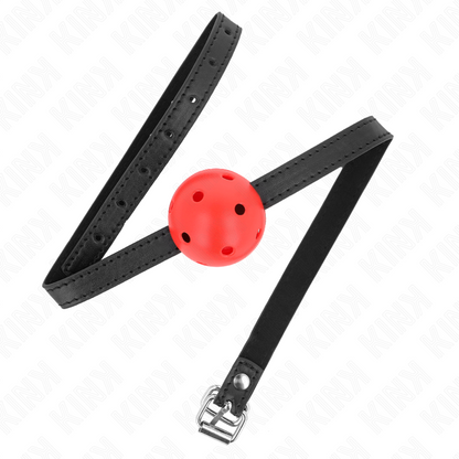 KINK Mordaza De Bola 4.5 Cm Transpirable Simplicity Roja – Diseño Confortable Para Experiencias Sensoriales