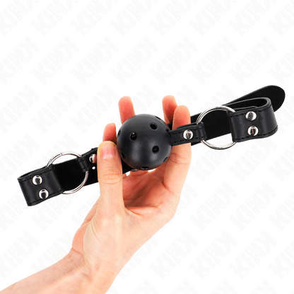 KINK Mordaza De Bola 4 Cm Negra – Diseño Ajustable Con Material Transpirable Para Comodidad Ideal
