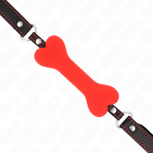 KINK Mordaza De Hueso 12 Cm Roja – Diseño Elegante Para Experiencias Sensuales Controladas