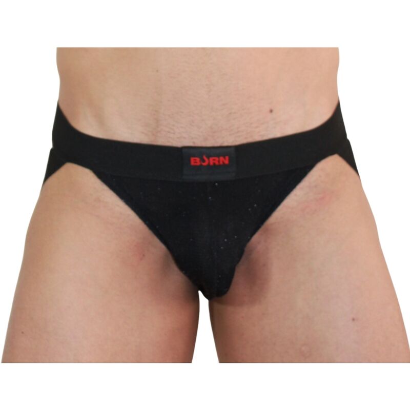 BURN 003 Jock S Nero Lucido – Intimo dal Design Elegante per un Comfort Sensuale