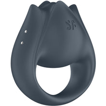 SATISFYER - PERFECT PAIR 2 MULTIVIBRATOR 2 IN 1 COCK RING &amp; FINGER STIMULATOR GREY