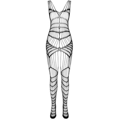 PASSION BS 102 Bodystocking Negro Talla Única – Diseño Elegante Con Material Elástico De Alta Calidad