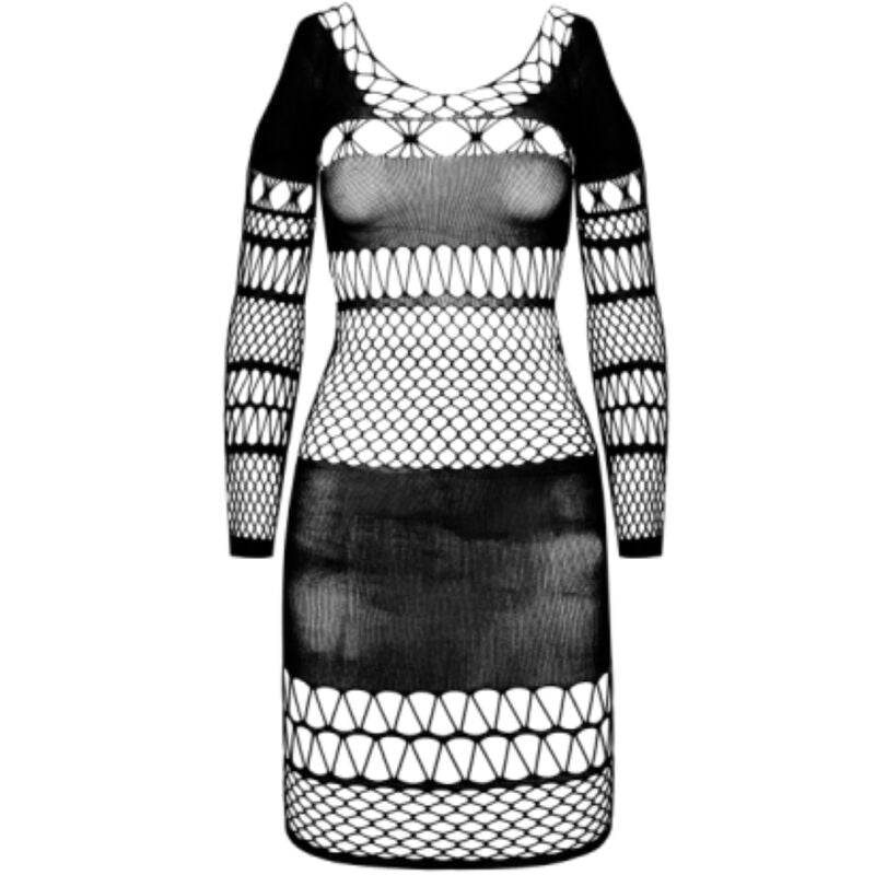 PASSION BS 105 Bodystocking Nero Taglia Unica – Design Regolabile per Comfort e Stile