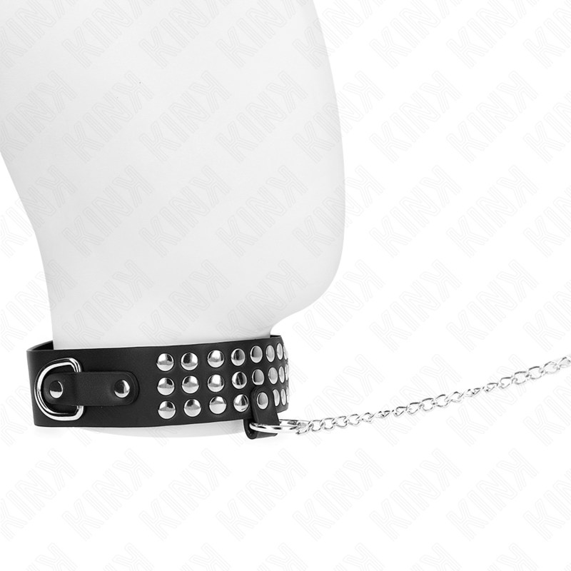KINK - 65 CM ADJUSTABLE GLITTER LEASH COLLAR 37-42 CM X 5.3 CM