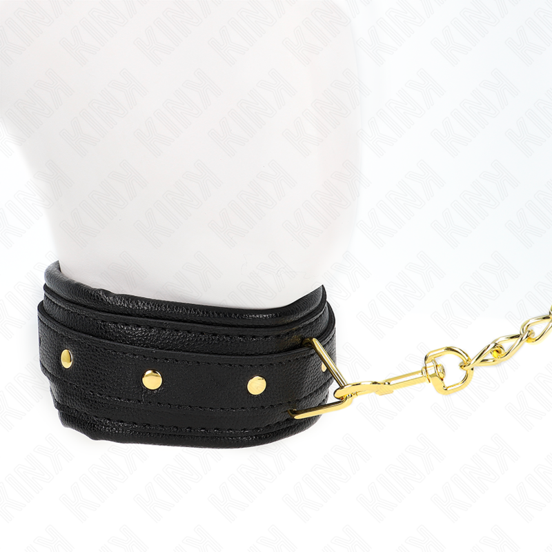KINK Collar Con Correa Imitación Cuero Modelo 1 – Diseño Elegante Ajustable Para Comodidad Personalizada