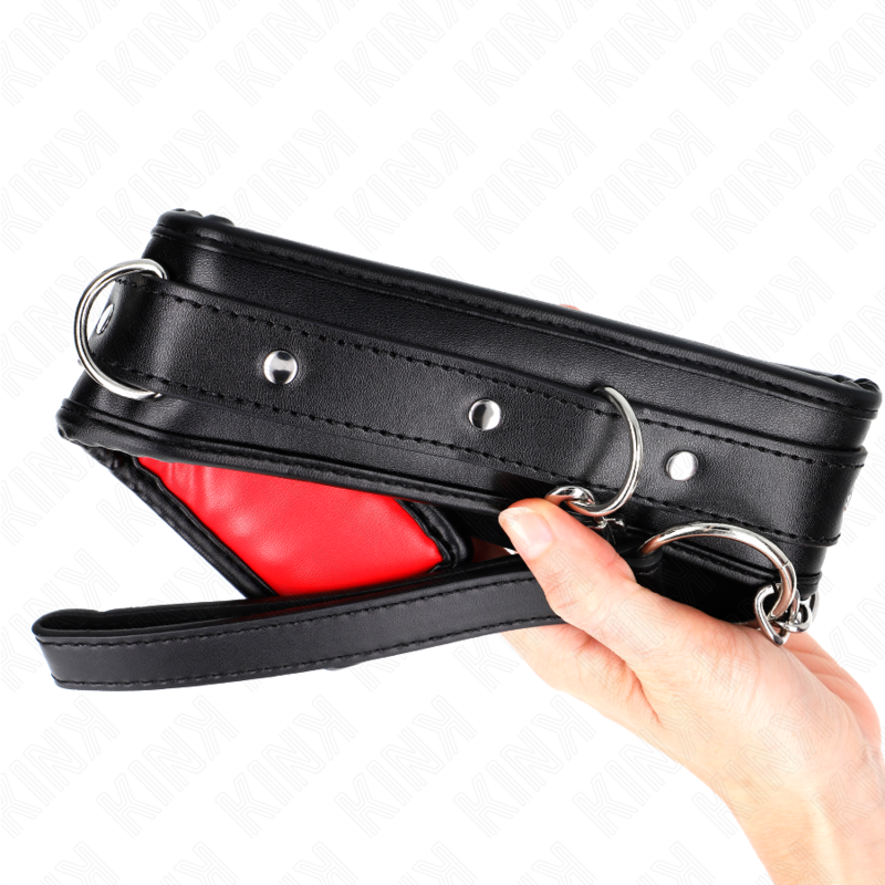 KINK Collar Con Correa Esponja Imitación Cuero Modelo 3 – Diseño Ajustable Para Libertad Sensual