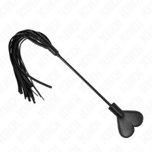 KINK - HEART-SHAPED RANGE WHIP WITH PADDLE 35 CM