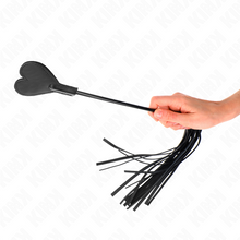 KINK - HEART-SHAPED RANGE WHIP WITH PADDLE 35 CM