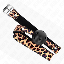 Comprar KINK Mordaza De Bola Transpirable Leopardo 4.5 CM – Diseño Elegante Para Experiencias Sensoriales Únicas-Noxtic