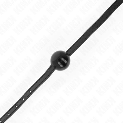 Comprar KINK Mordaza De Bola Sólida Negra – Diseño Elegante Para Placer Intimo Controlado-Noxtic