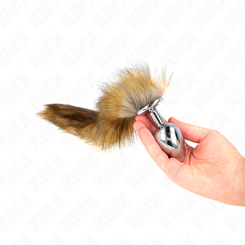 Plug anale KINK taglia L 10 x 4 cm – Design ergonomico con coda sintetica per un piacere maggiore