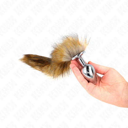 Plug anale KINK taglia L 10 x 4 cm – Design ergonomico con coda sintetica per un piacere maggiore