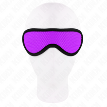 KINK - BENDA TESTURIZZATA A SQUAME CON BORDO RIVESTITO VIOLA 20 x 7 CM