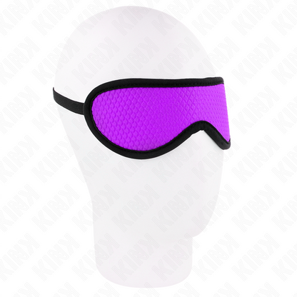 KINK - BENDA TESTURIZZATA A SQUAME CON BORDO RIVESTITO VIOLA 20 x 7 CM