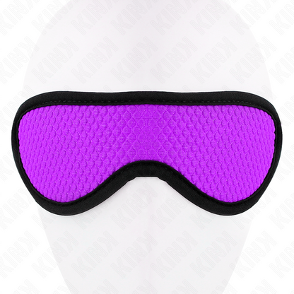 KINK - BENDA TESTURIZZATA A SQUAME CON BORDO RIVESTITO VIOLA 20 x 7 CM