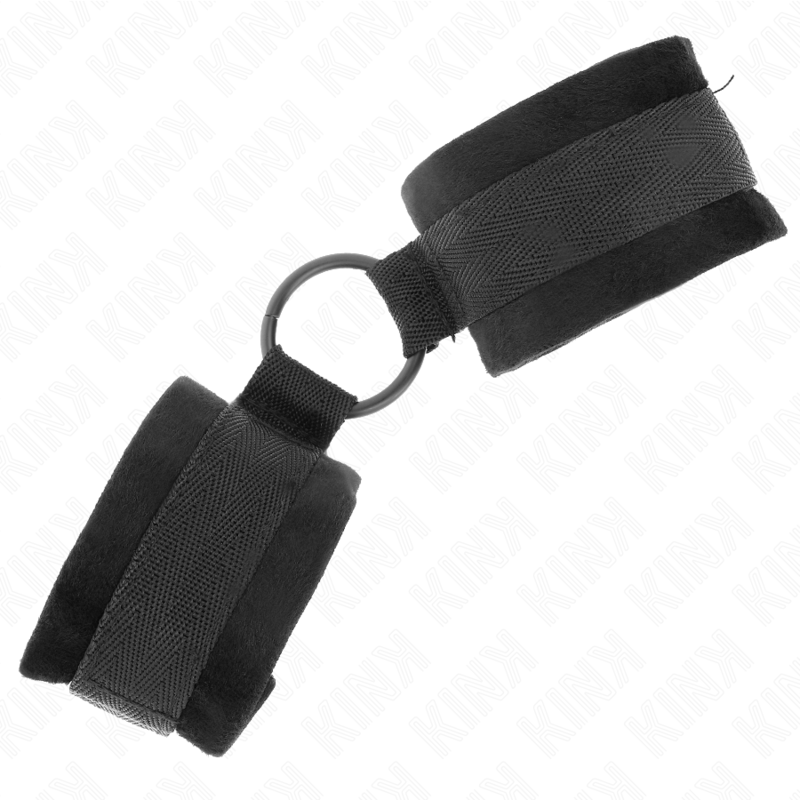 KINK - 25 CM WRIST WRAPS FOR BEGINNERS WITH 4 CM RING BLACK ADJUSTABLE 15-25 CM