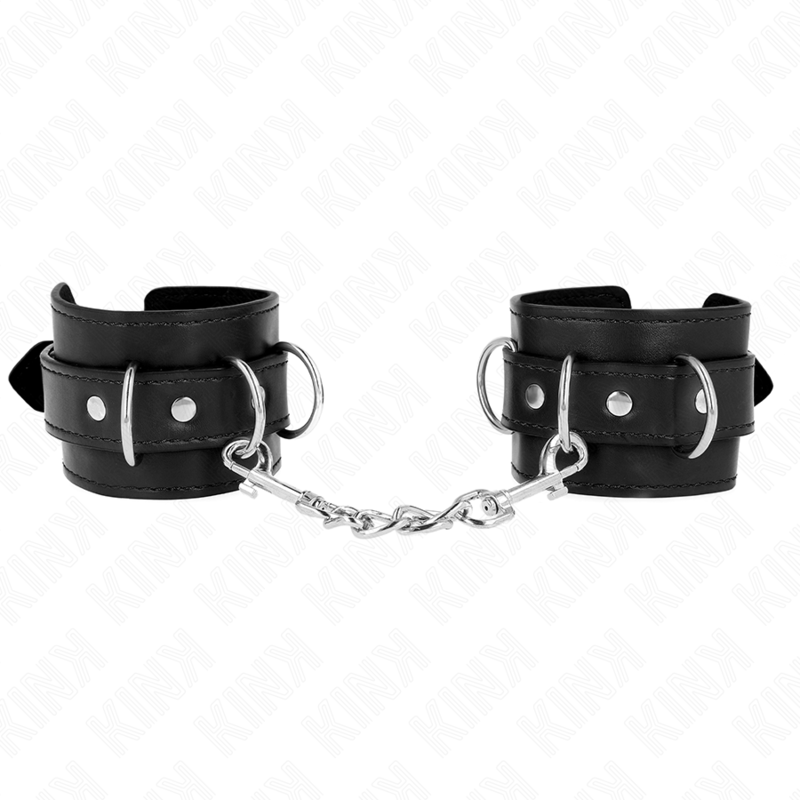 Comprar KINK Muñequeras Con 3 Anillas En D Ajustable Negro – Diseño Elegante Para Exploración Segura Y Estilizada-Noxtic